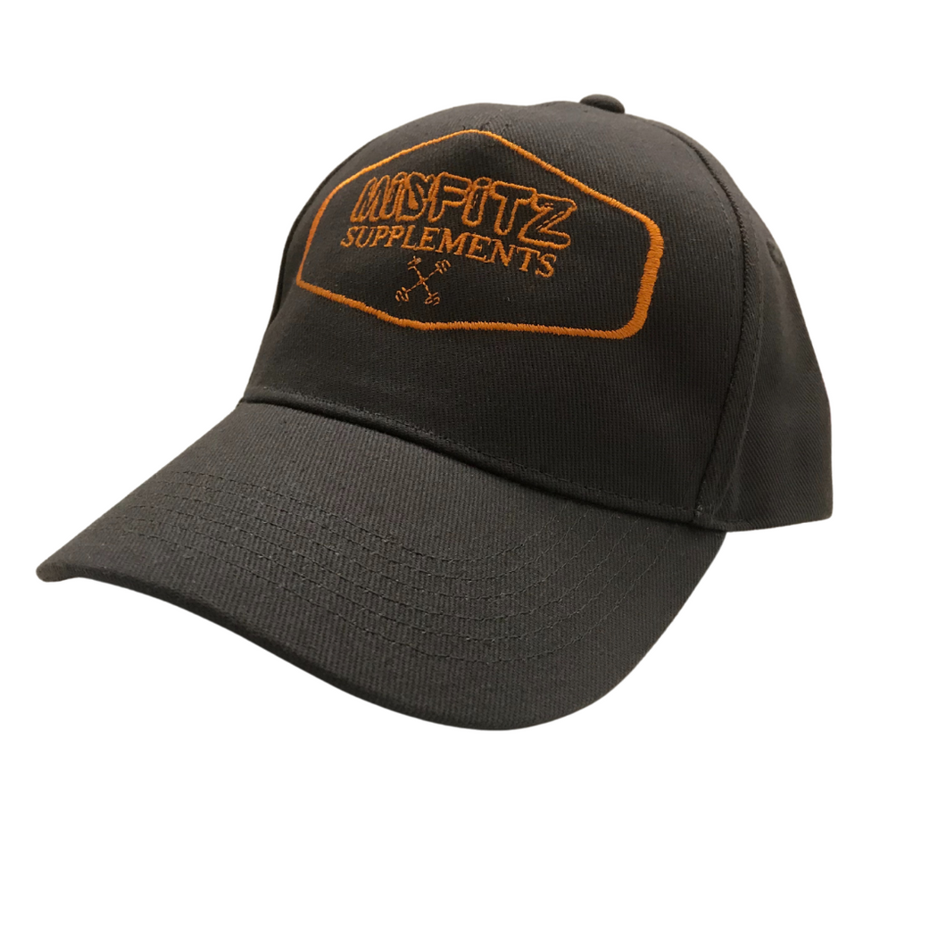 ORANGE ON GREY LOGO CAP